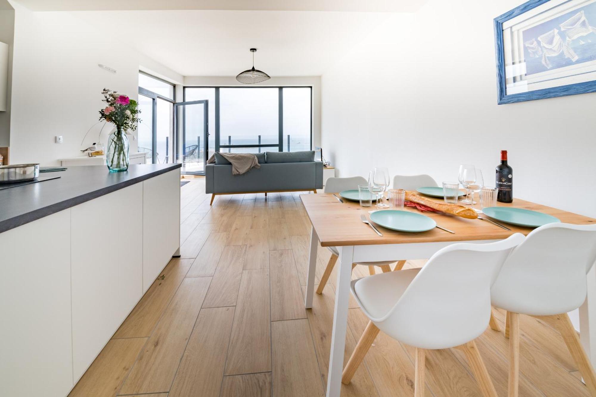 Ocean View - Luxueux T3 Avec Magnifique Vue Mer Porspoder Bagian luar foto